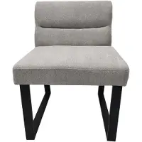 HTI Gepolsterter Stuhl Liron Grau Kufengestell 60x82x60 cm belastbar bis 140 kg