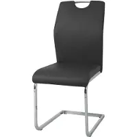HTI Esszimmerstuhl 4er Set Schwarz Nelly
