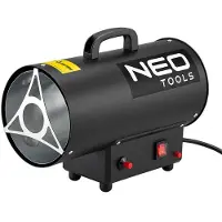 Neo Tools Gasheizer 15kW Gasheizgebläse Piezo Druckminderer IPX4