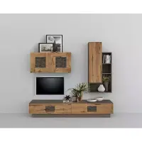 Xl Moebel Gmbh Wohnwand TV-Schrank Wohnzimmer Set Wohnmöbel Modern Wohnzimmer Schränke