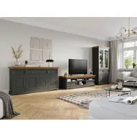 Xl Moebel Gmbh Wohnwand Holz Kommode + RTV Sideboard Italienische Landhaus Möbel 3tlg. Set