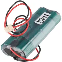 AccuCell Notleuchtenakku NiMH 4,8V 1720mAh L2x2 4/5A mit Kabel und Stecker ersetzt Beghelli