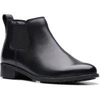 Clarks Shoes Havm Top 26178715 4, Chelsea Boots, Stiefeletten in Schwarz für Damen, Größe 38