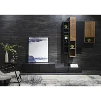 AEA TV-Möbel Schrankwände Regal Wohn Wand Schränke Side Low Board Regale Holz design