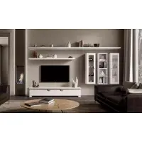 Xl Moebel Gmbh Wohnzimmer Lowboard Wohnwand Holz Schrank Design Weiß Modern Set 6tlg.