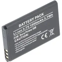 AccuCell Akku passend für Doro Primo 368, Maße 53,1x33,8x5,4mm, Li-ion Doro RCBNTC05, 3,7V, 1000mAh, 3,7Wh