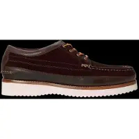 Ralph Lauren für Herren. 812P15874001 Braune Ranger Mokassins aus Leder (44), 1 bis 3 cm, Schnürsenkel, Lässig