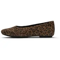 FitFlop für Damen. ADR-E76 Ballerinas aus Delicato Leder Leopard braun (40), Wohnung, Spaltleder, Keine, Lässig, Tierdruck