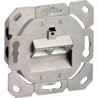 Goobay CAT-6A-Universaldose inkl. Aufputzmontage-Rahmen - 2x RJ45-Anschlüsse, geschirmt, Klemmleiste für werkzeugfreie LSA-Montage