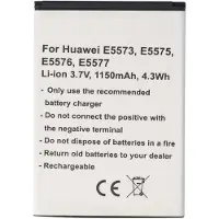 AccuCell Akku passend für Huawei E5573, E5575, E5576, E5577, Li-Ion, 3,7V, 1150mAh, 4,3Wh - 1ICP4/45/62