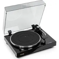 Thorens TD 204 - Plattenspieler, schwarz-hochglanz
