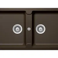 Schock TOLEDO N200, Aufsatzwanne, Rechteckig, Bronze, 2 Becken, Rechteckig, 360 x 430 mm