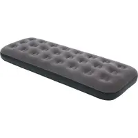 Markenlos Velours-Luftbett von Wehncke in Schwarz, 191 x 73 x 22 cm