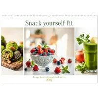 CALVENDO Werden Sie fit mit gesunden Snacks – Energiekick mit Superfood-Snacks (Wandkalender 2027, DIN A2, Querformat), 12-Monats-Wandkalender