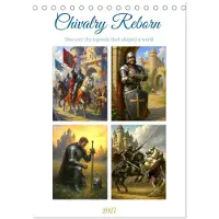 CALVENDO "Ritterlichkeit entdeckt" (Schreibtischkalender 2027, DIN A5, Hochformat), 12-Monats-Schreibtischkalender