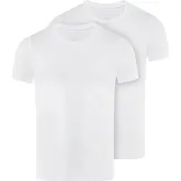 Falke 2-Pack Herren T-Shirt Daily Comfort, 3XL, Weiß, Uni, Baumwolle