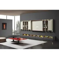 AEA Design Wohnwand Schrank RTV Side Low Board Wohnzimmer Regal Garnitur Tisch 2x