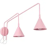 Sollux SL.2515 Wandleuchte NOX 2 rosa mit Schalter
