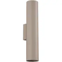 Sollux Wandleuchte LAGOS 2 taupe 2xGU10 10W Stahl 30x8x6cm Lighting
