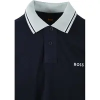 BOSS für Herren. 50561815 Marineblaue Polo-Blöcke (M), Lässig, Baumwolle, Kurzarm