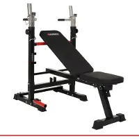 Hammer Hantelbank Force 4.0 mit Rack, Schrägbank, bis max. 180 kg Körpergewicht
