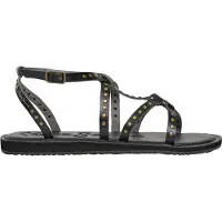 Pepe Jeans für Damen. PLS700017 Rio Stud Sandalen schwarz (37), Wohnung, Schnalle, Lässig
