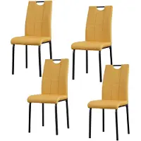 HTI Stuhl 4er Set Denton Webstoff 41,5x52,5x96,5 cm Sitzhöhe 47 cm