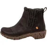 El naturalista für Damen. 2NE234010005_001 Angenehme Lederstiefeletten schwarz (36), 3 bis 5 cm, Keine, Lässig