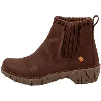 El naturalista für Damen. 2NE234120005_012 Angenehme braune Lederstiefeletten (36), 1 bis 3 cm, Keine, Lässig