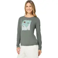 Super.natural W Ski Jump LS eucalyptus/various (18J) XL