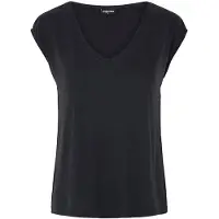 Pieces Pckamala T-shirt Mit V-ausschnitt | Schwarz | XS