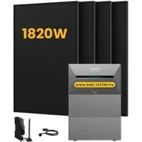 Anker SOLIX Solarbank 3 E2700 Pro, mit 4 x 455 Bifaziale Solarmodule, by Powerness - 8.1kWh / 1 x Smart Meter / Selbstabholung