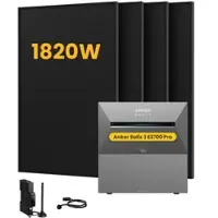 Anker SOLIX Solarbank 3 E2700 Pro, mit 4 x 455 Bifaziale Solarmodule, by Powerness - 5.4kWh / 1 x Smart Meter / Selbstabholung