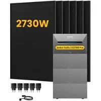 Anker SOLIX Solarbank 3 E2700 Pro Solaranlage, mit 6 x 455W Bifazialen Solarmodulen, by Powerness - 10.8kWh / 5 x Smart Plug / Powerness Express (Lieferzeit: 5-14 Werktage)