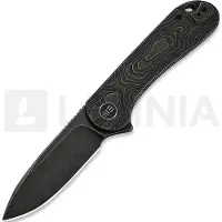 We Knife Elementum Taschenmesser, Black Titanium, Black Stonewash