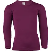 Engel - Kinder Unterhemd L/S - Merinounterwäsche Gr 116 lila
