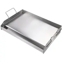 Vevor Grillplatte 430 Edelstahl 608 x 403 x 99 mm - Universal Grillplatte 2 mm Dicke Verwendbar