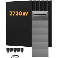 Anker SOLIX Solarbank 3 E2700 Pro Solaranlage, mit 6 x 455W Bifazialen Solarmodulen, by Powerness - 16kWh / 5 x Smart Plug / Selbstabholung