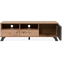 CALICOSY finori Medan 56A TV-Board, Nachbildung Artisan Oak / anthrazit Maß: B x H x T ca. 138 x 44 x 40 cm
