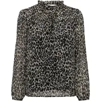 ONLY Bluse Ditsy 15229700 Schwarz Regular Fit