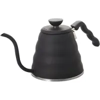 Hario Bouno VBK-120-MB V60 - Wasserkocher de Kaffee mit Hals de Schwan (1,2 L/1200 ml), Farbe schwarz
