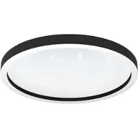 Eglo connect Smart Home Deckenlampe Montemorelos-Z, dimmbar, schwarz, für Wohn- / Esszimmer, Kunststoff, Modern, Smart Home Deckenlampe