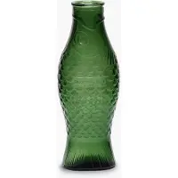 Serax Wasserkaraffe Fish & Fish glassware by Paola Navone Dark Green 850 ml