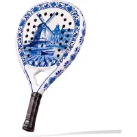Matchu Sports Padelschläger Delfter Blau – 3K Carbon, Tropfenform, 360 g – Allround-Modell inkl. Geschenkbox