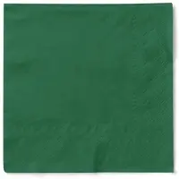 Mank Serviette in Dunkelgrün aus Tissue 3-lagig, 40 x 40 cm, 100 Stück