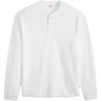 Levi's Sweatshirt "Sweatshirt LS Relax Button Henley 1er Pack", Herren, Gr. XL, weiß, Obermaterial: 100% Baumwolle CO., Sweatshirts Sweatshirt