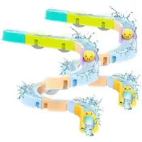 Playtastic 2er-Set 20-tlg. Badewannen-Kugelbahn-Spielset, für Kinder ab 3 Jahren