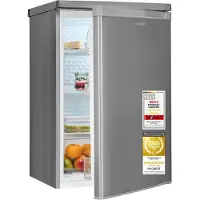 Exquisit Vollraumkühlschrank | KS516-V-040C inoxlook | 126 l Nutzinhalt gesamt | LED | Automatisch | Energieklasse C | 35 dB | Inoxlook