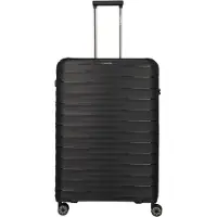Travelite Trolleyset "MOOBY 3-teilig Reisekoffer Hartschale", Damen, schwarz, Polypropylen, Koffer-Sets Trolleyset, mit TSA-Schloss und recyceltem Polypropylen