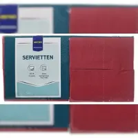 Metro Professional Servietten 33 x 33 cm, 1/8 Falz, 3-lagig, bordeaux, 5 x 250 Stück